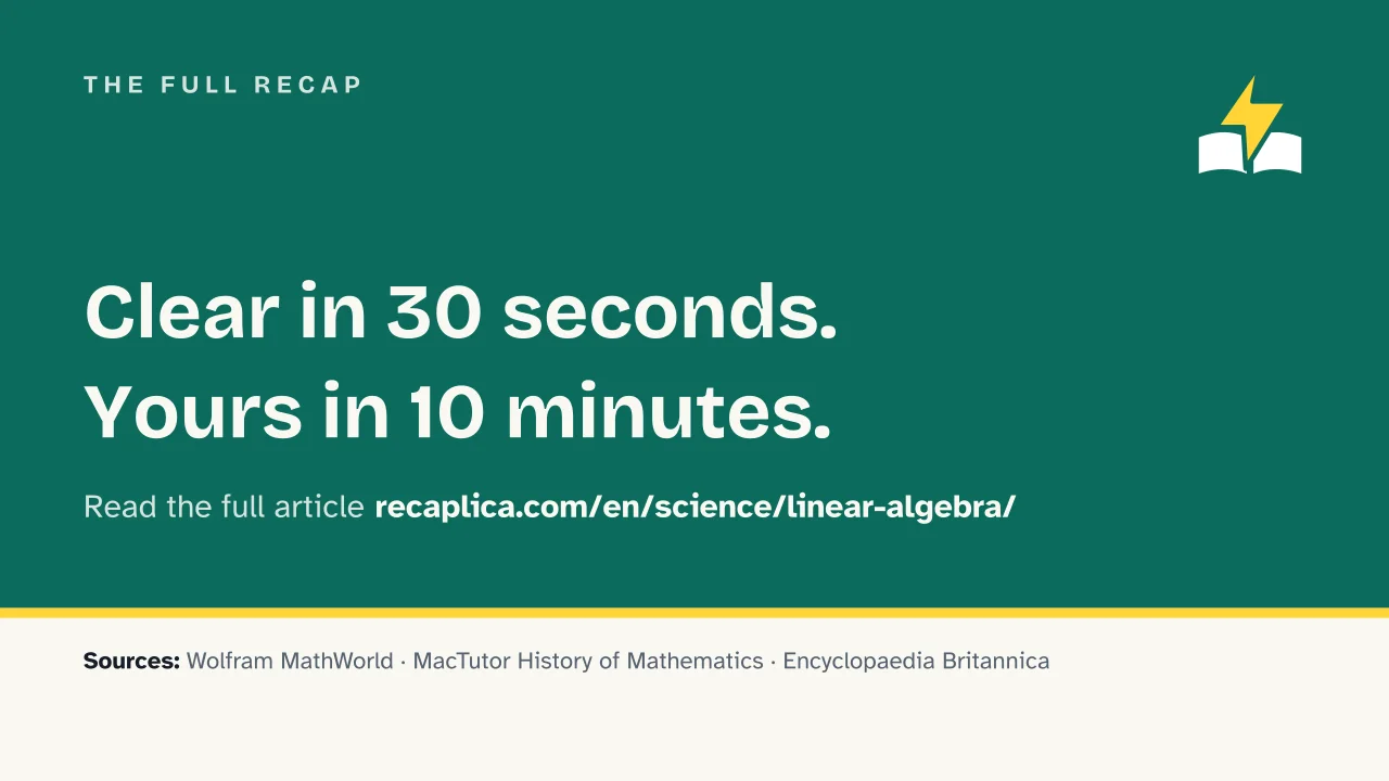 Slide 18 of the presentation on Linear Algebra: The full Recap