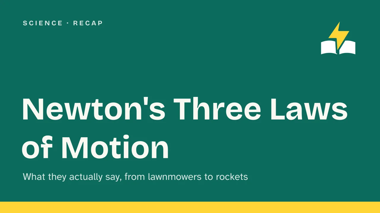 Slide 1 of the presentation on Newton's Three Laws of Motion: Newton's Three Laws of Motion