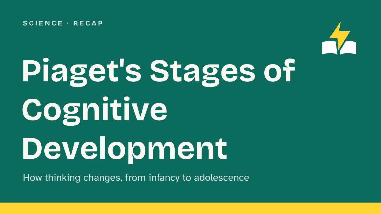 Slide 1 of the presentation on Piaget's Stages of Cognitive Development: Piaget's Stages of Cognitive Development