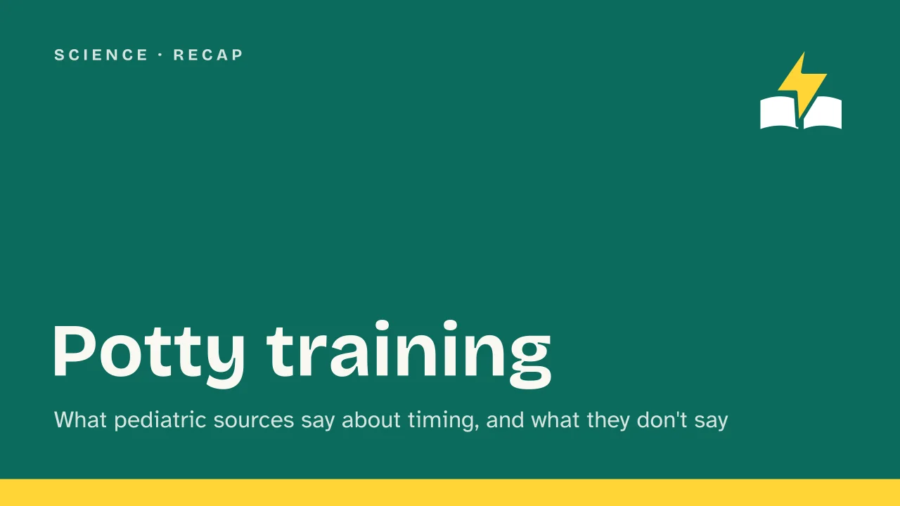 Slide 1 of the presentation on Potty Training: Potty training