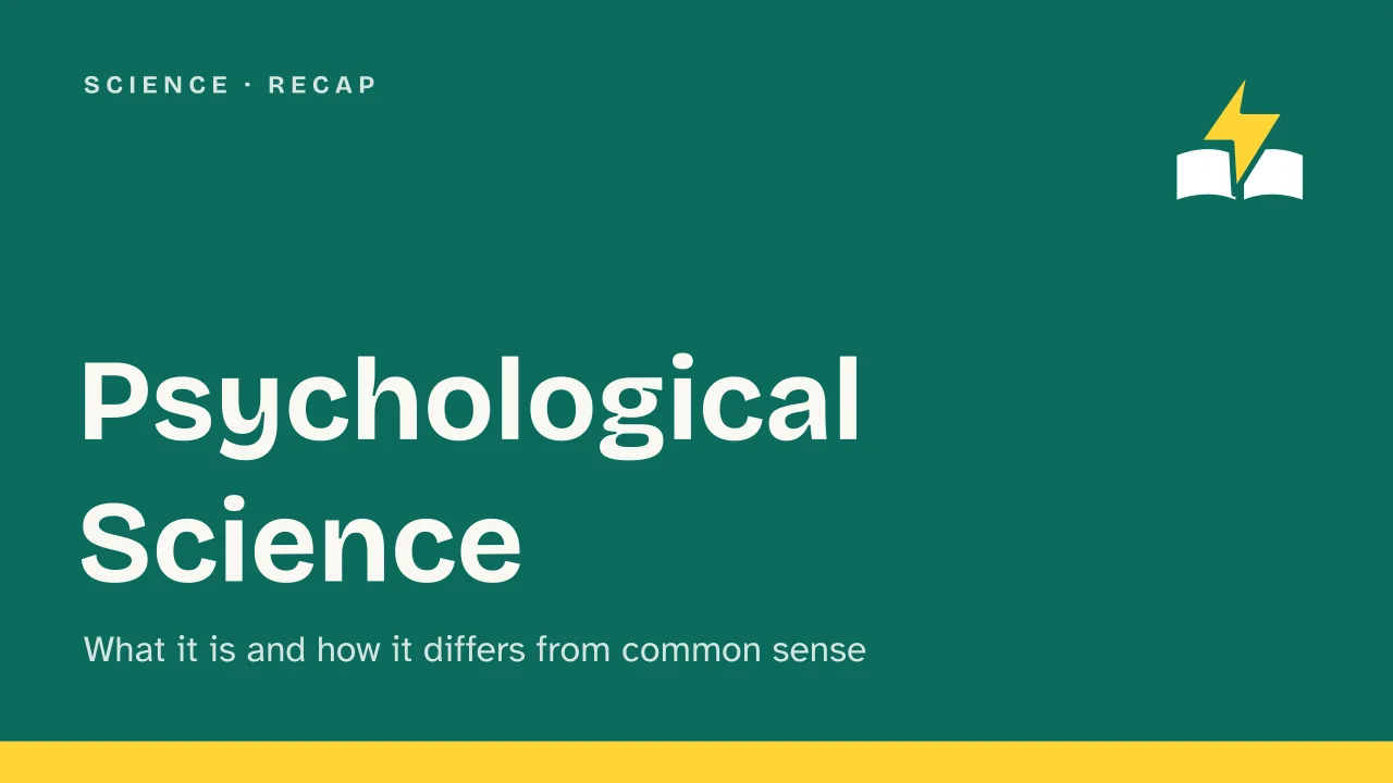 Slide 1 of the presentation on Psychological Science: Psychological Science