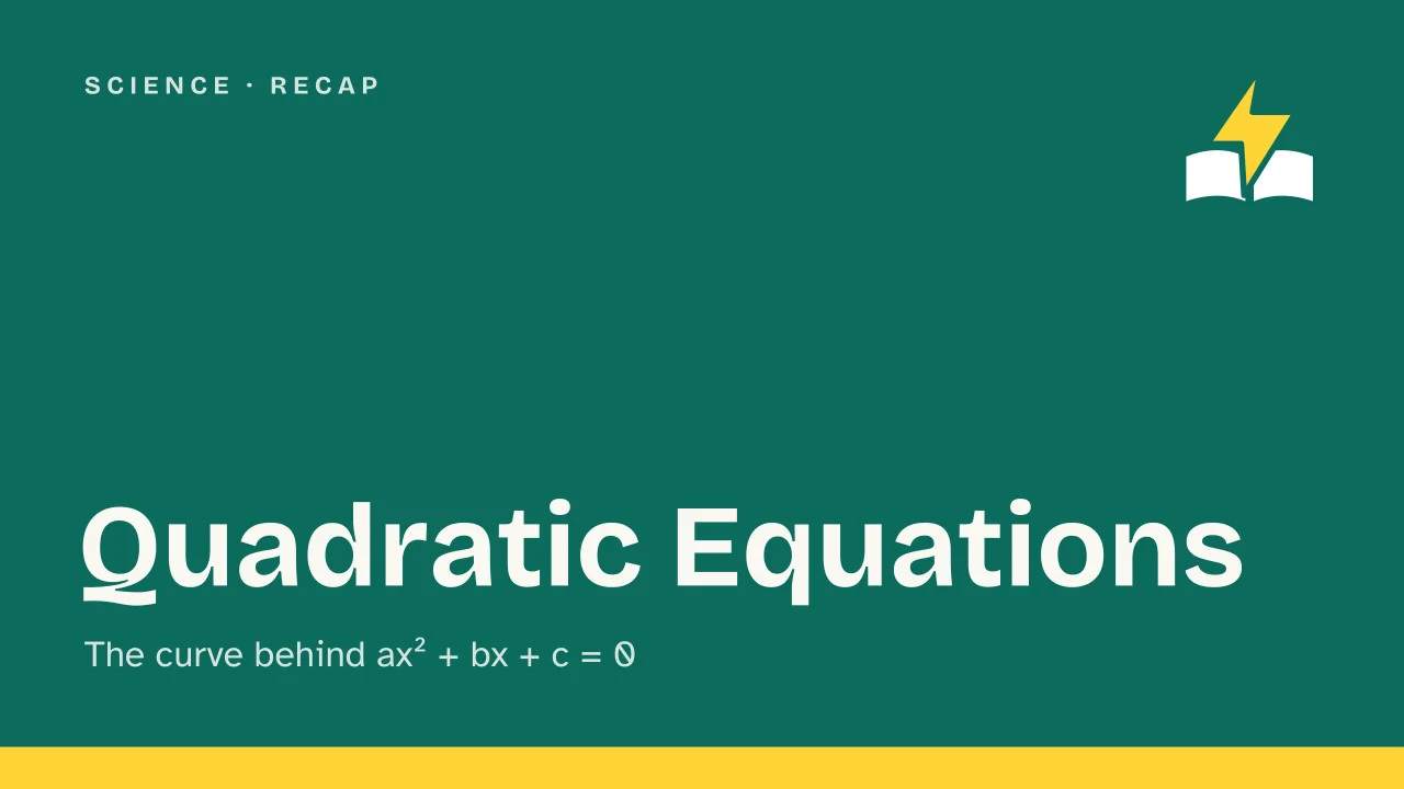 Slide 1 of the presentation on Quadratic Equation: Quadratic Equations