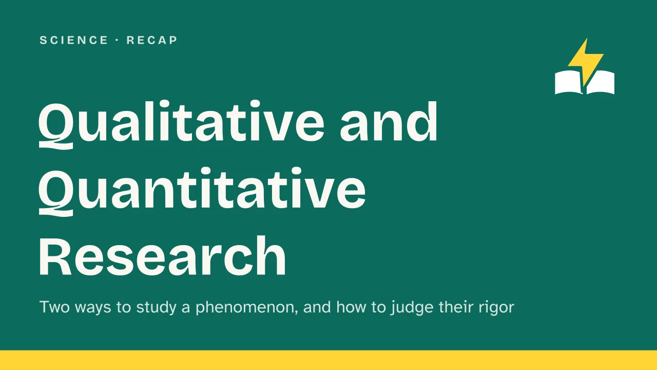 Slide 1 of the presentation on Qualitative and Quantitative Research: Qualitative and Quantitative Research