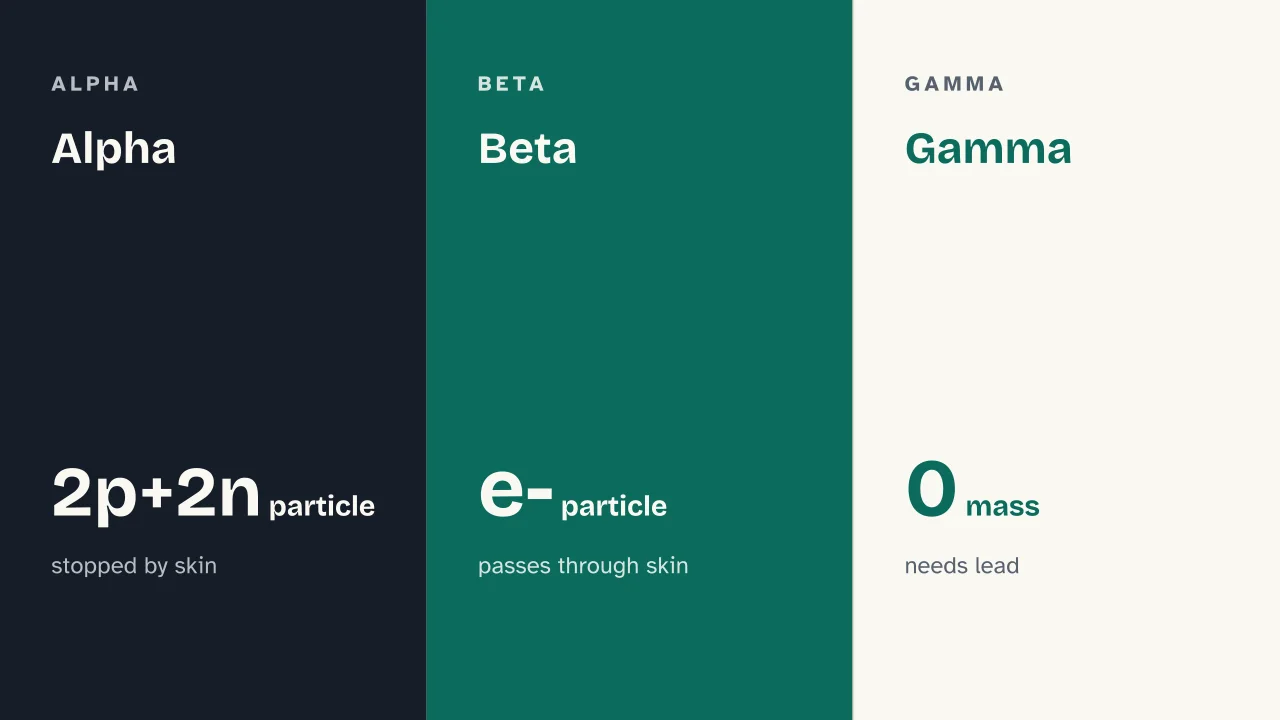 Slide 7 of the presentation on Radioactive Decay Explained: Alpha · Beta · Gamma