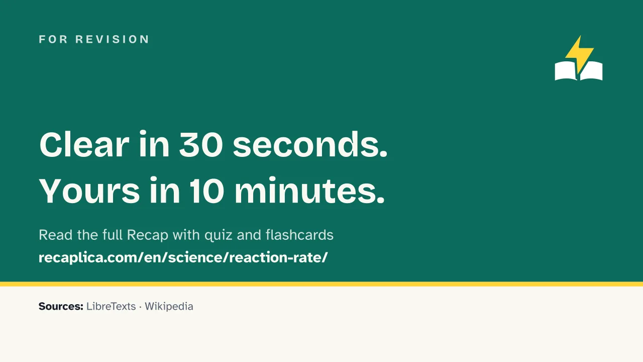 Slide 17 of the presentation on Reaction rate: For revision