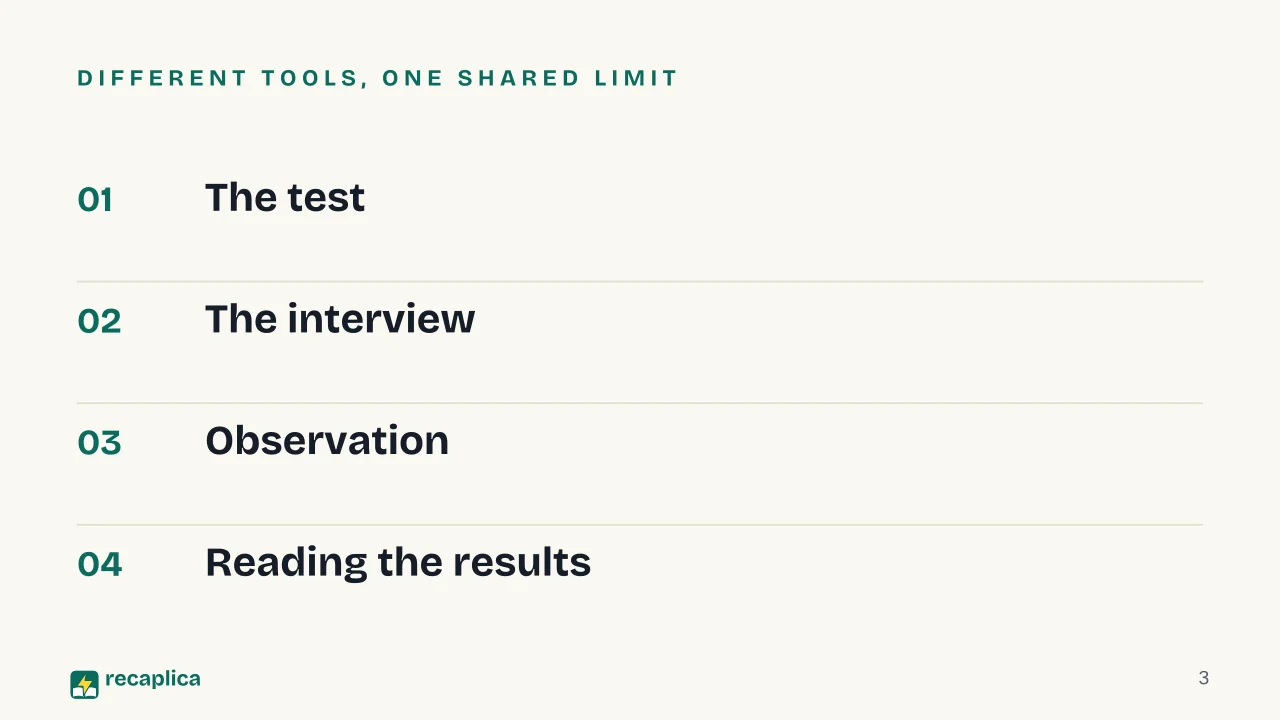 Slide 3 of the presentation on Research Methods in Psychology: Different tools, one shared limit