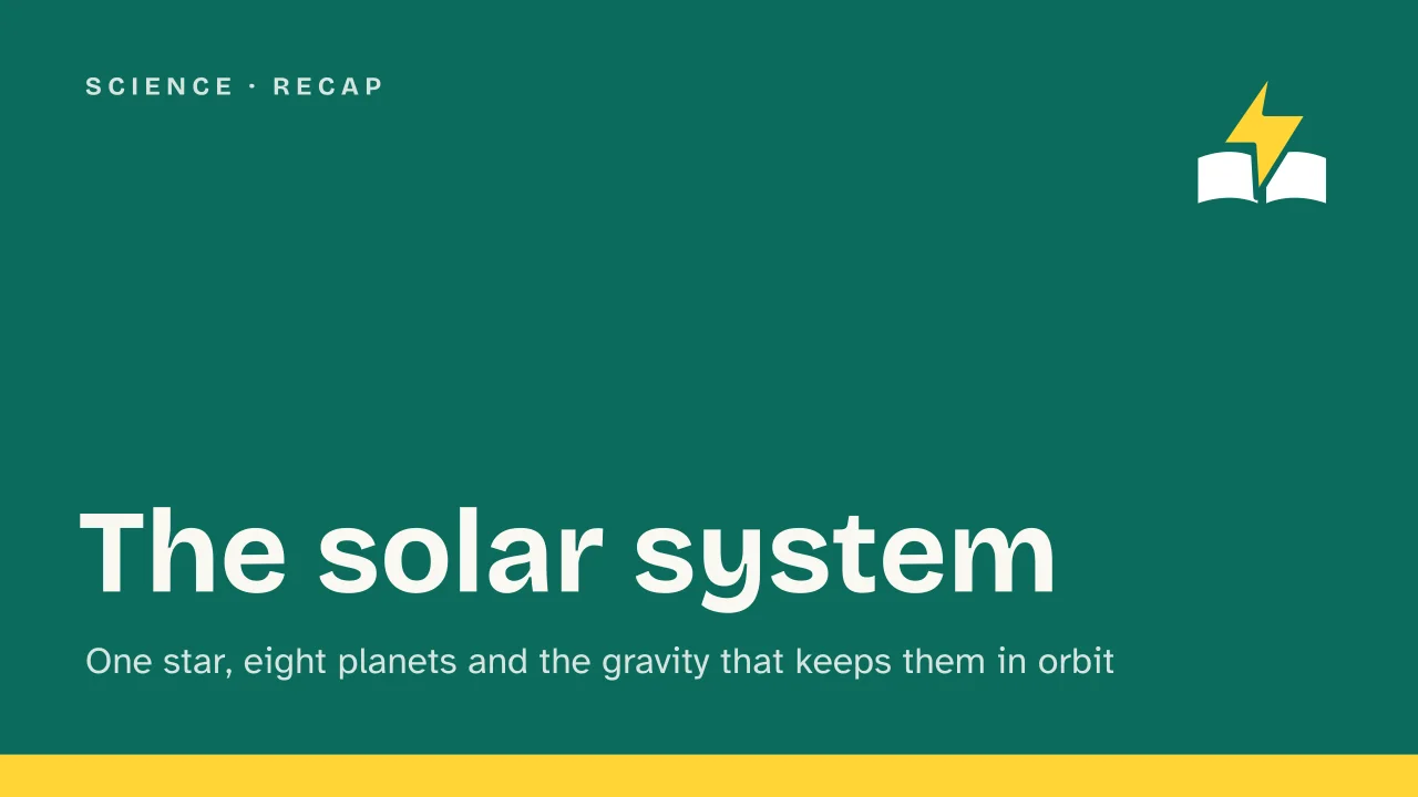 Slide 1 of the presentation on The solar system: The solar system