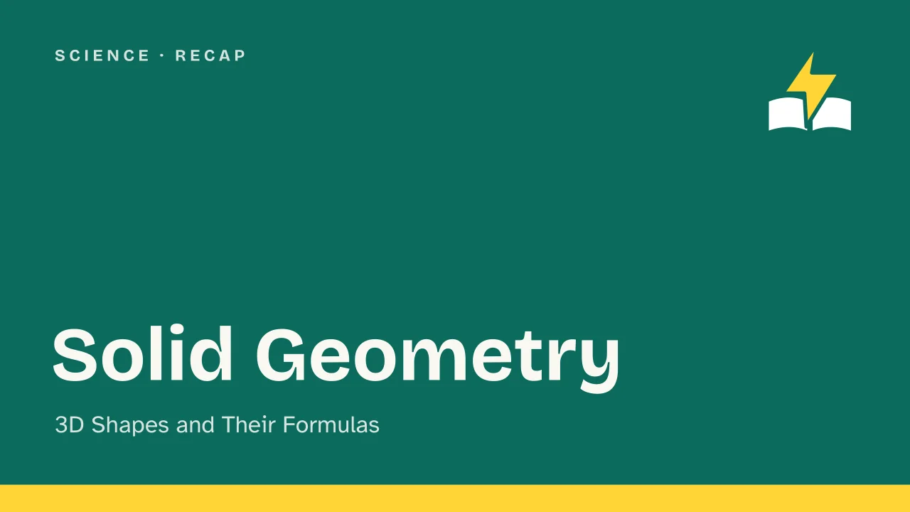 Slide 1 of the presentation on Solid Geometry: Solid Geometry