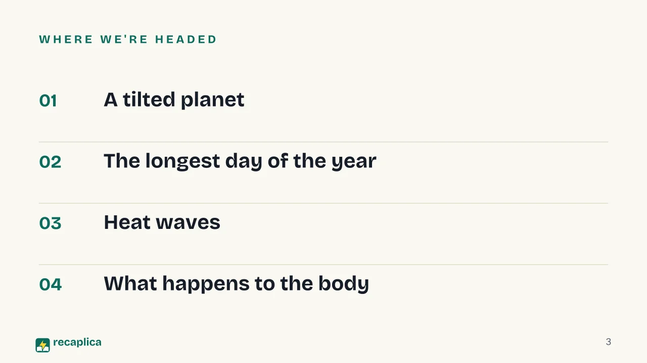 Slide 3 of the presentation on Summer: Where we're headed