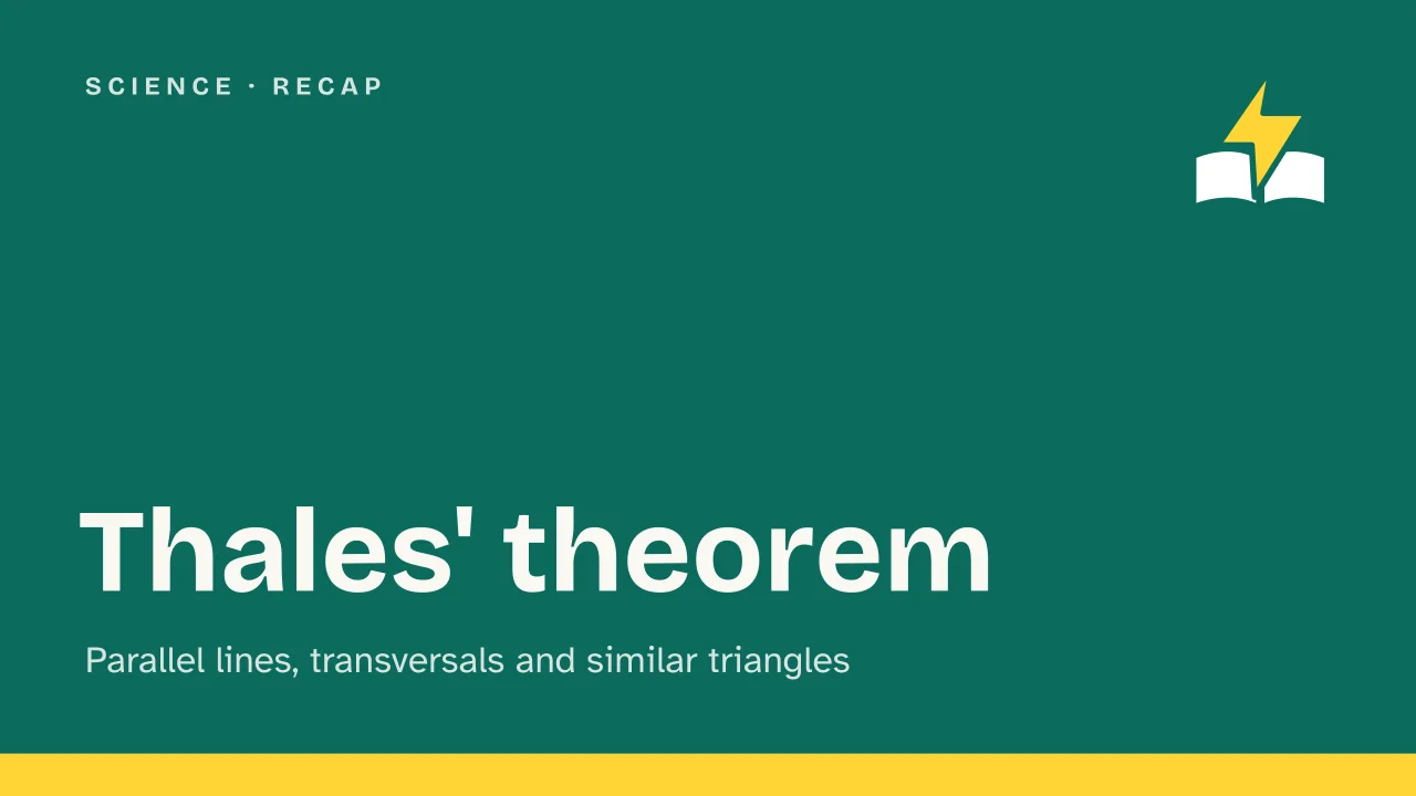 Slide 1 of the presentation on What Is Thales' Theorem? Parallel Lines and Similar Triangles: Thales' theorem