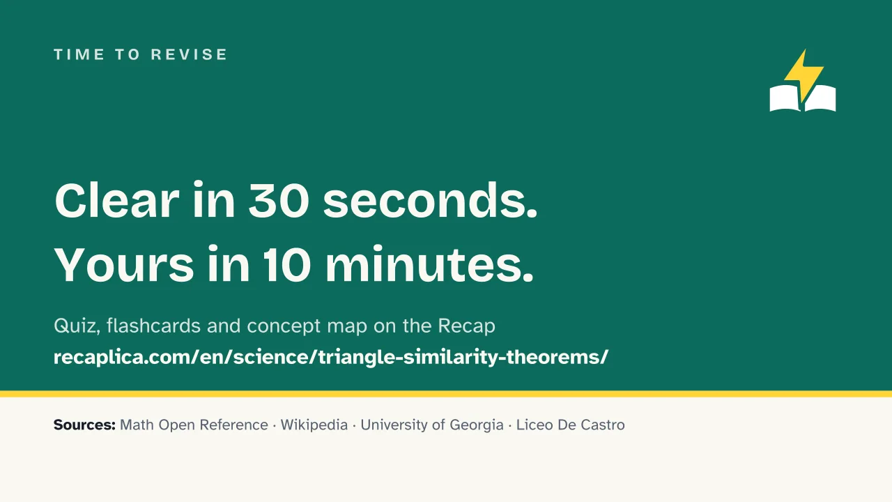 Slide 15 of the presentation on Triangle Similarity Theorems: Time to revise