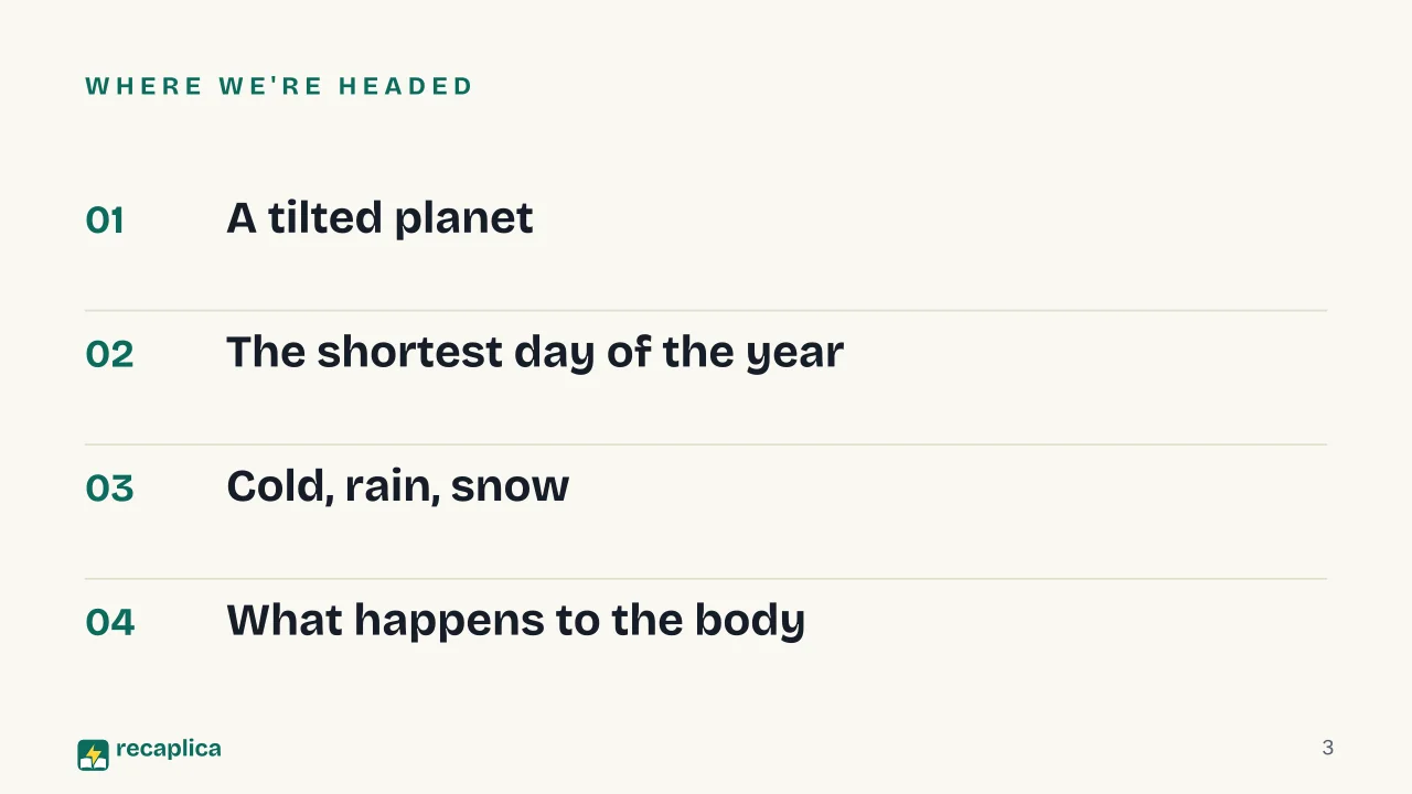 Slide 3 of the presentation on Winter: Where we're headed