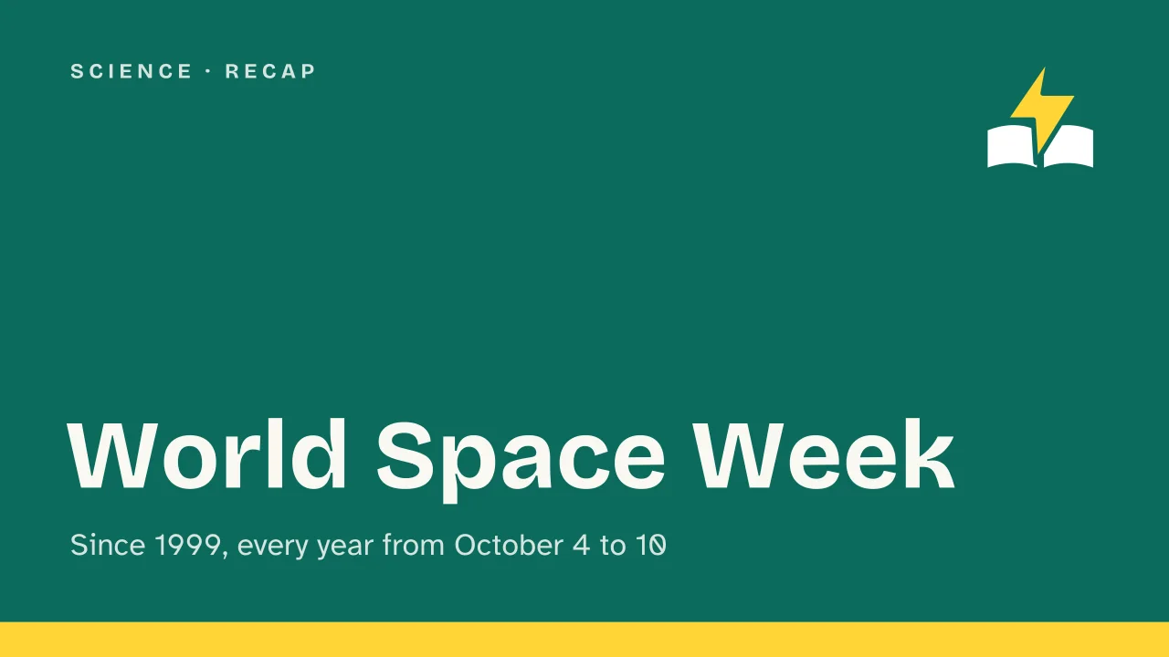 Slide 1 of the presentation on World Space Week: World Space Week