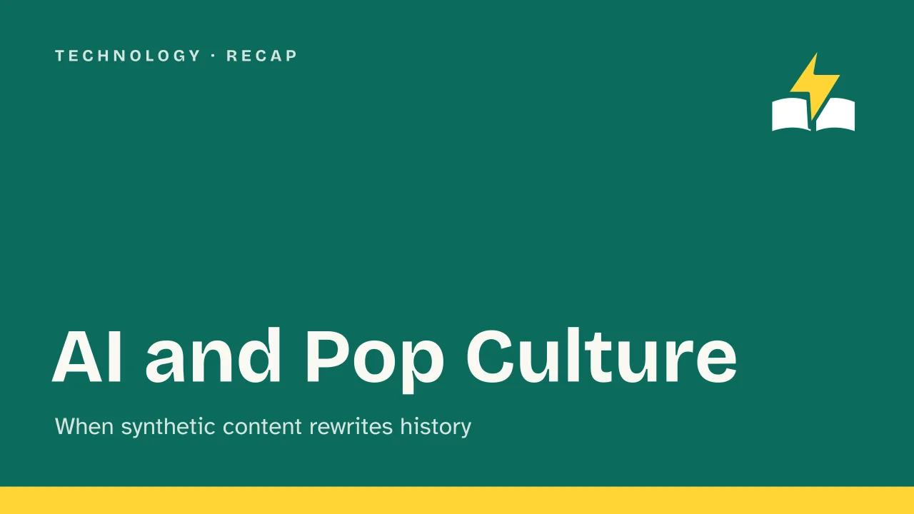 Slide 1 of the presentation on AI Pop Culture: AI and Pop Culture