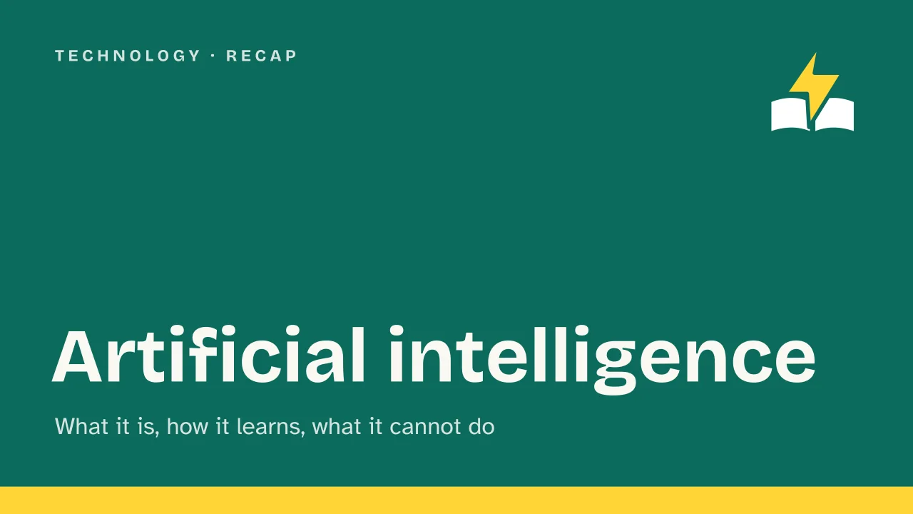 Slide 1 of the presentation on Artificial intelligence: Artificial intelligence