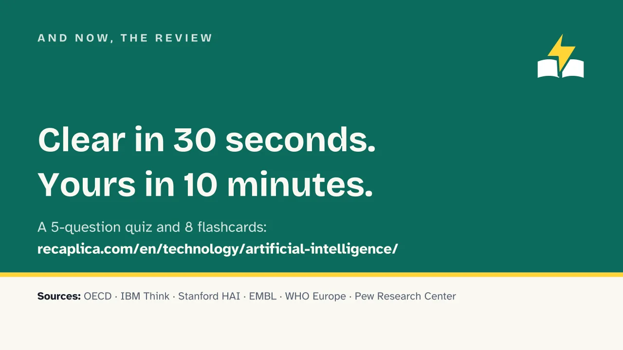 Slide 17 of the presentation on Artificial intelligence: And now, the review