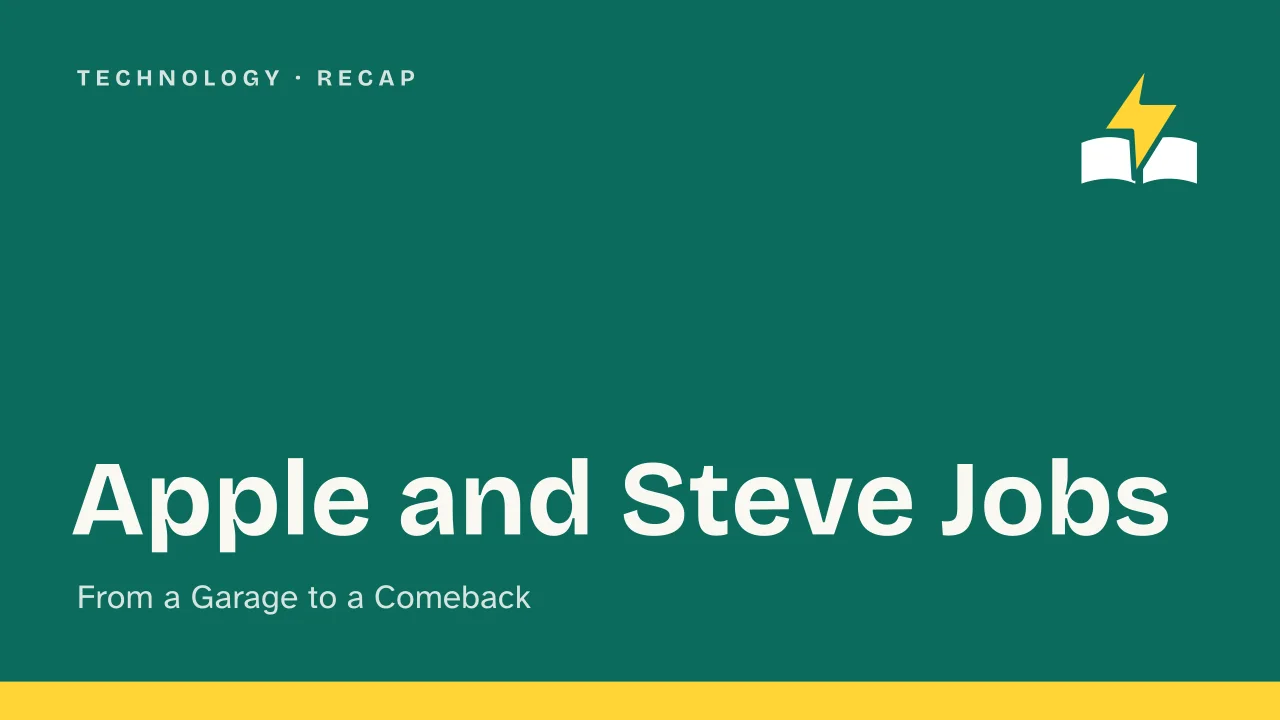 Slide 1 of the presentation on History of Apple and Steve Jobs, from the Garage to His Return as CEO: Apple and Steve Jobs