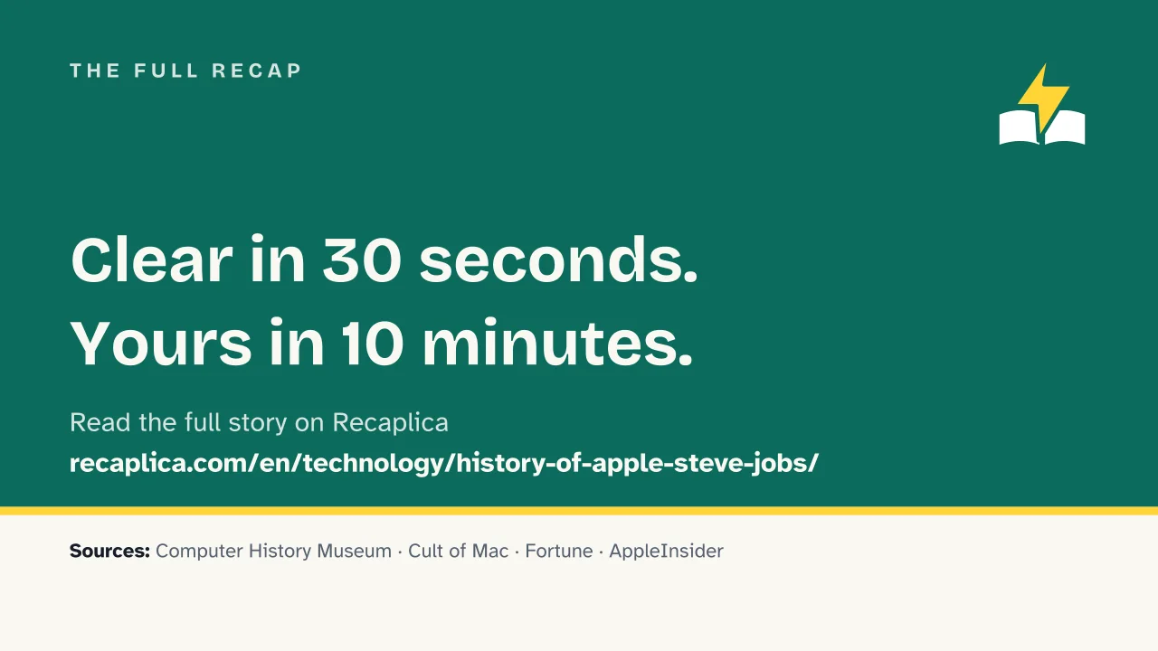 Slide 14 of the presentation on History of Apple and Steve Jobs, from the Garage to His Return as CEO: The full Recap