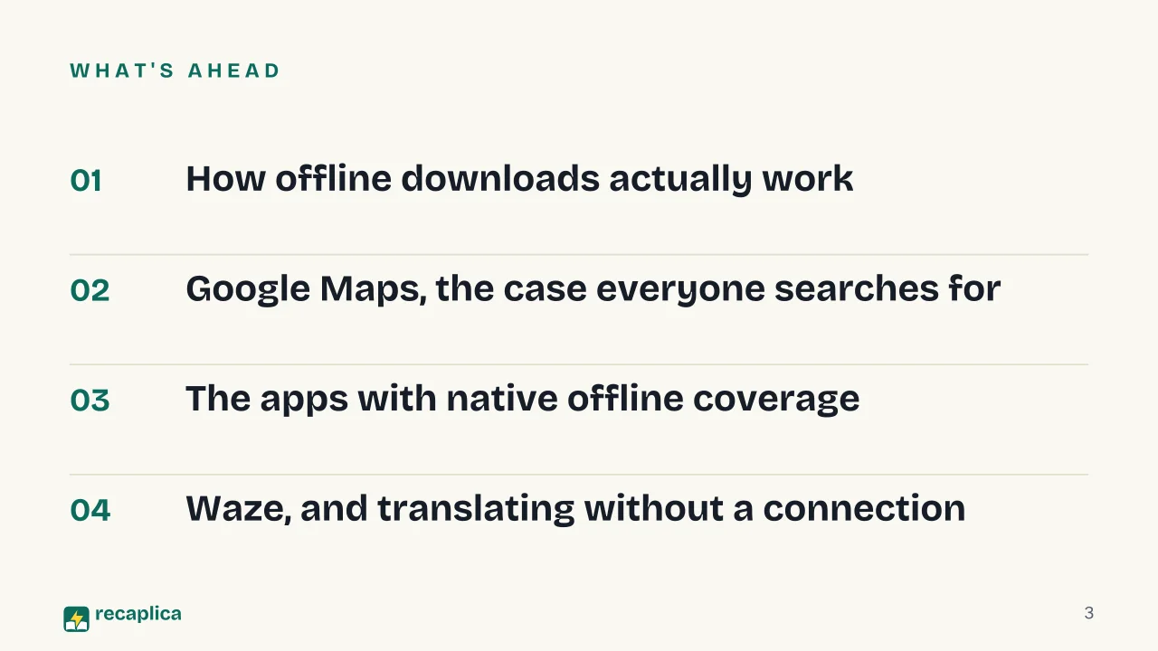 Slide 3 of the presentation on Offline Maps: What's ahead