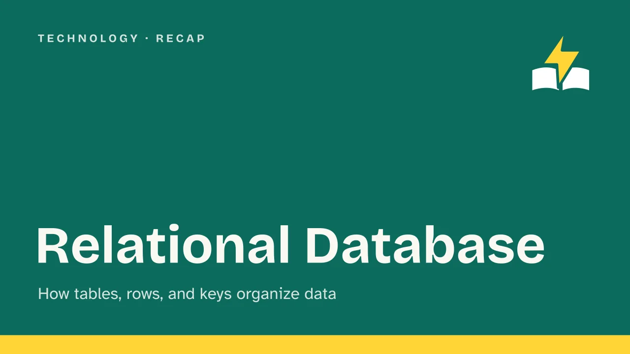 Slide 1 of the presentation on Relational Database: Relational Database