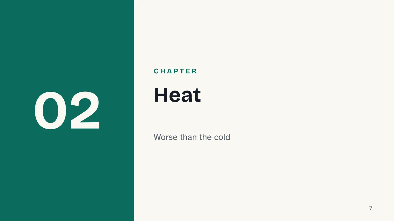 Slide 7 of the presentation on Smartphone Battery Life: Chapter 02: Heat