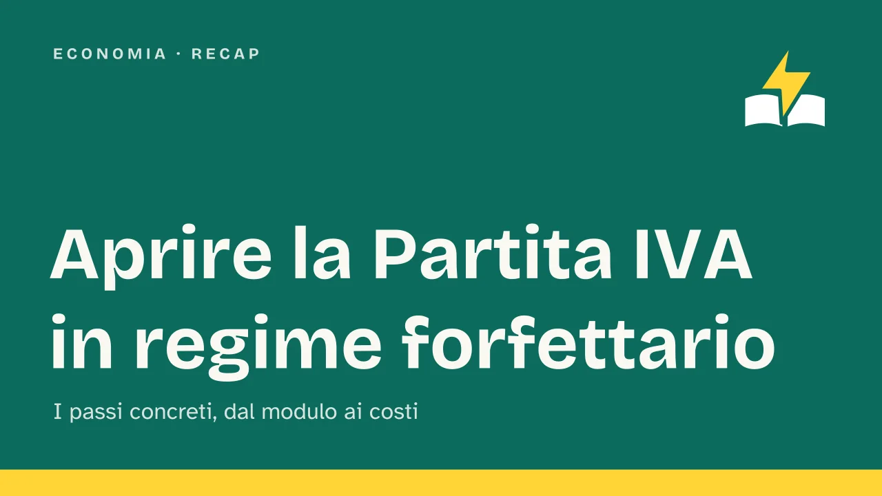 Slide 1 della presentazione su Come aprire una Partita IVA in regime forfettario: Aprire la Partita IVA in regime forfettario