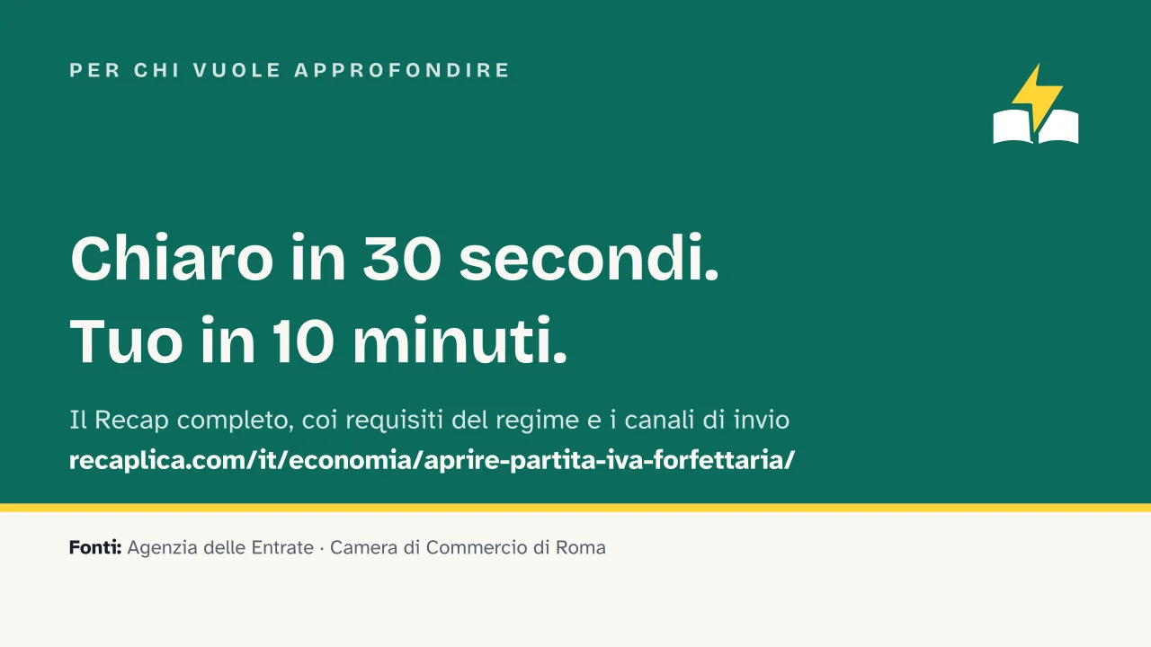 Slide 17 della presentazione su Come aprire una Partita IVA in regime forfettario: Per chi vuole approfondire