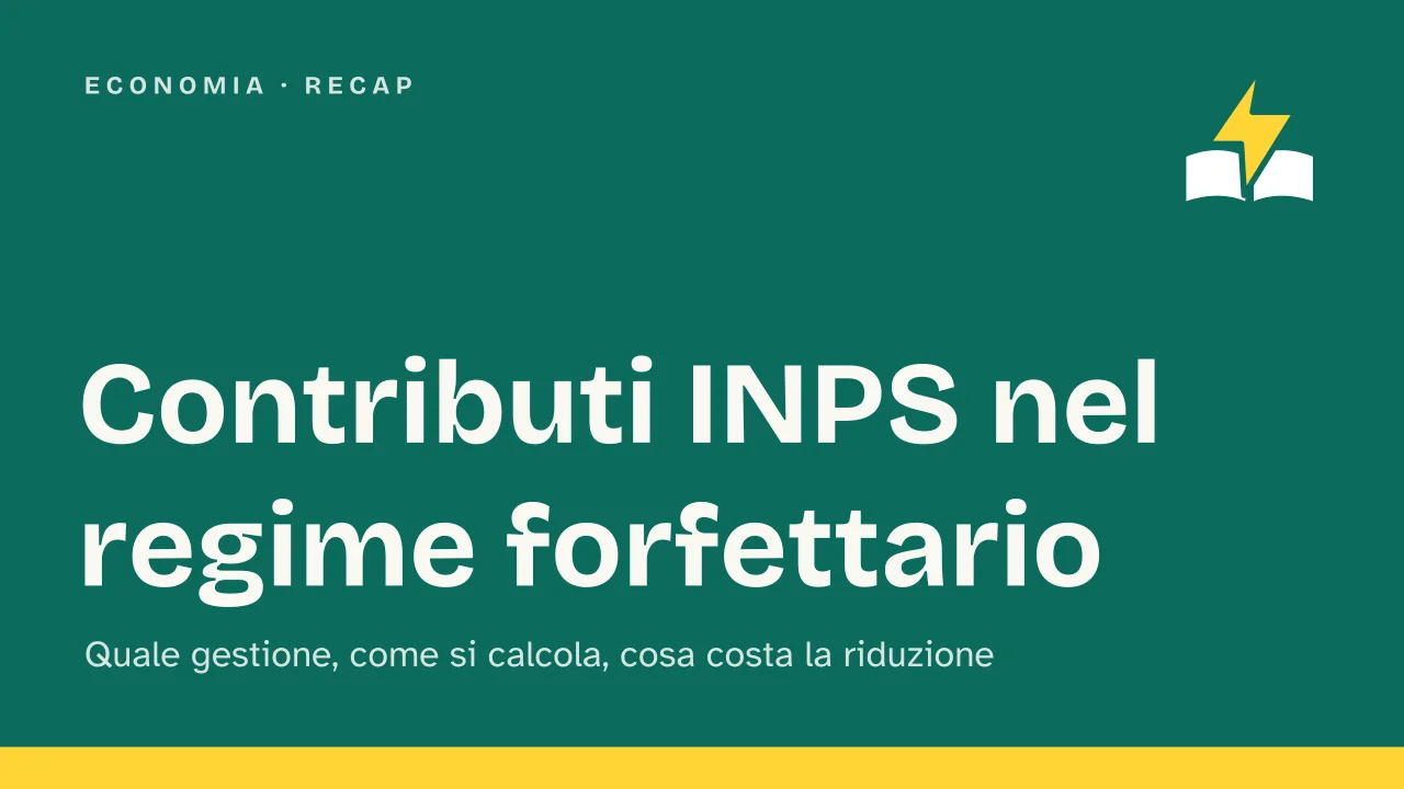 Slide 1 della presentazione su Contributi INPS regime forfettario, come funzionano e quanto si versa: Contributi INPS nel regime forfettario