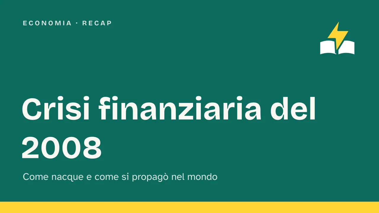 Slide 1 della presentazione su Crisi finanziaria del 2008: Crisi finanziaria del 2008