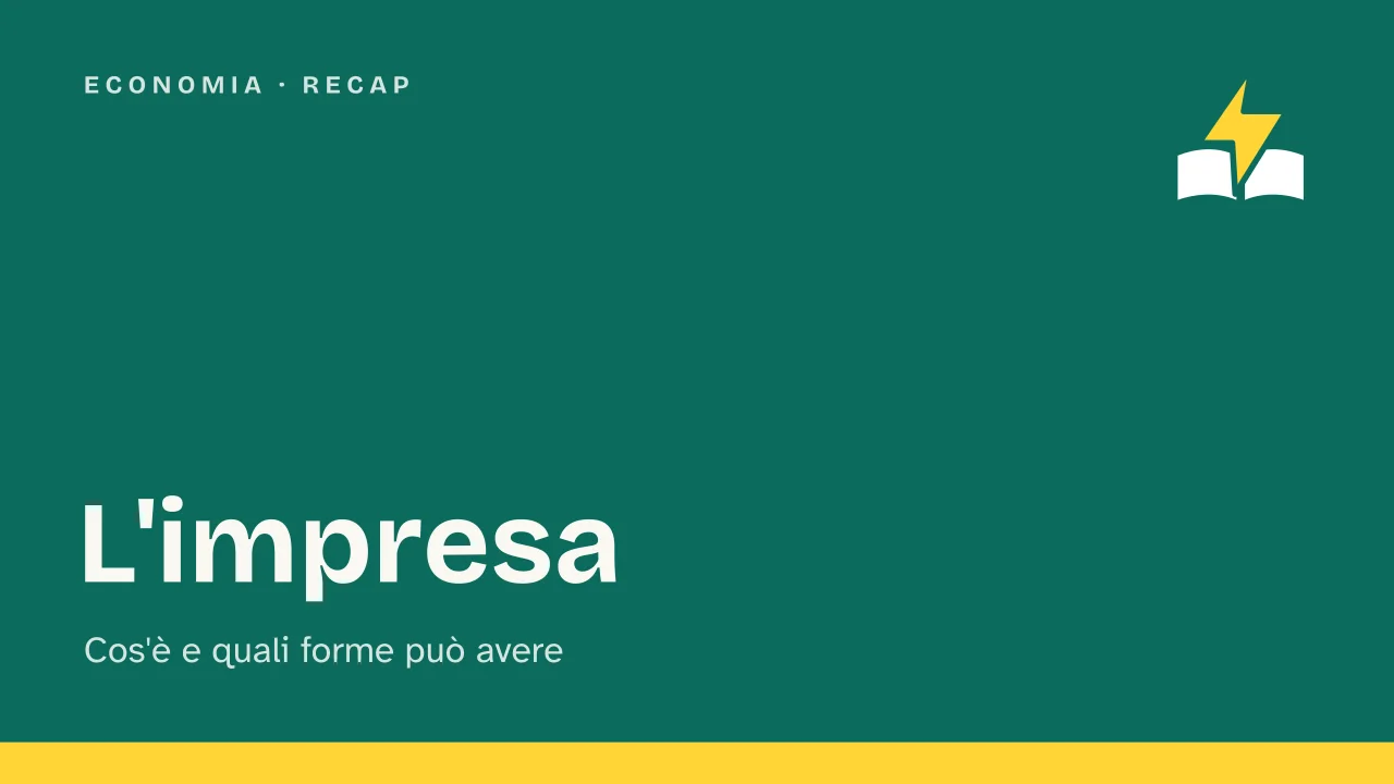 Slide 1 della presentazione su L'impresa: L'impresa