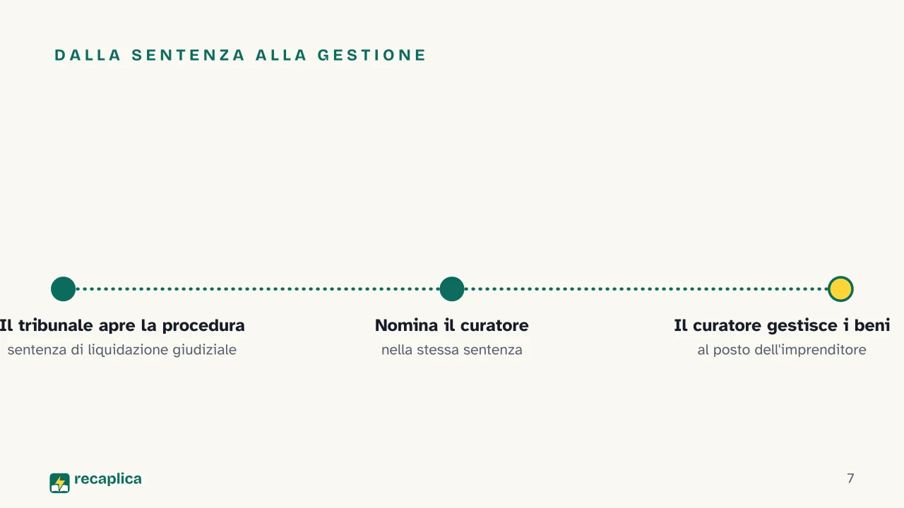 Slide 7 della presentazione su Liquidazione giudiziale: Dalla sentenza alla gestione