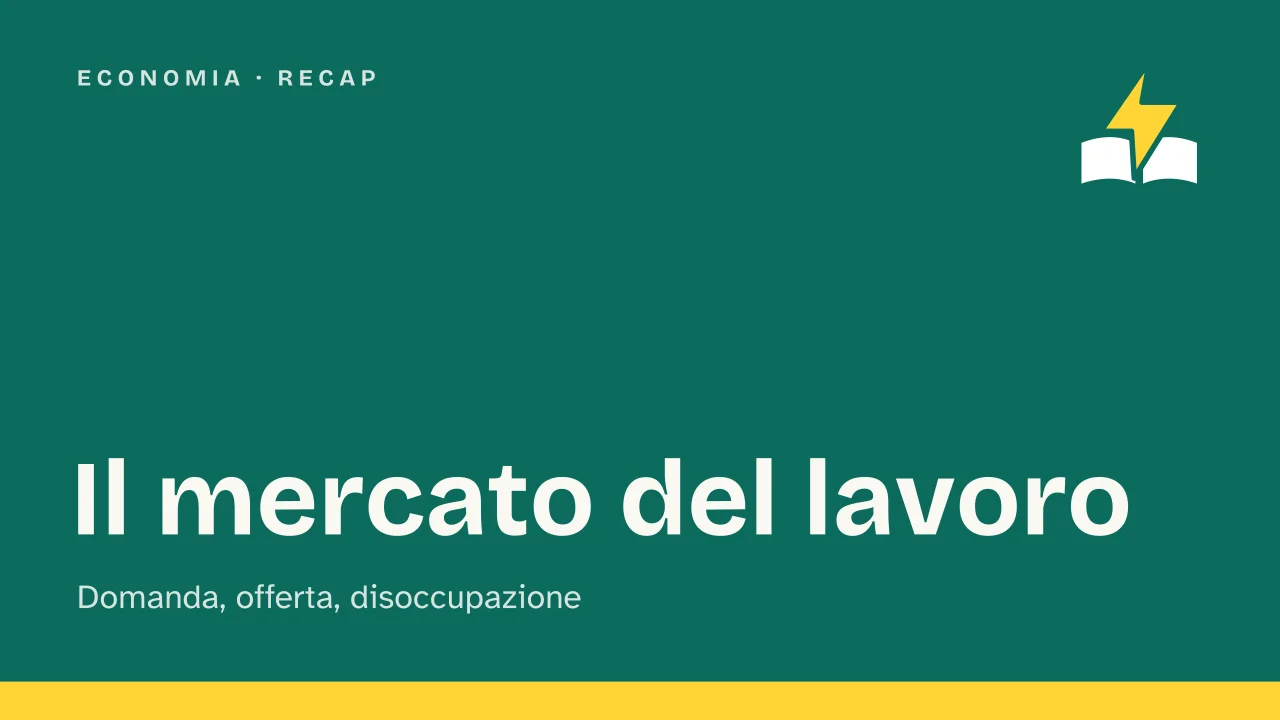 Slide 1 della presentazione su Mercato del lavoro: Il mercato del lavoro