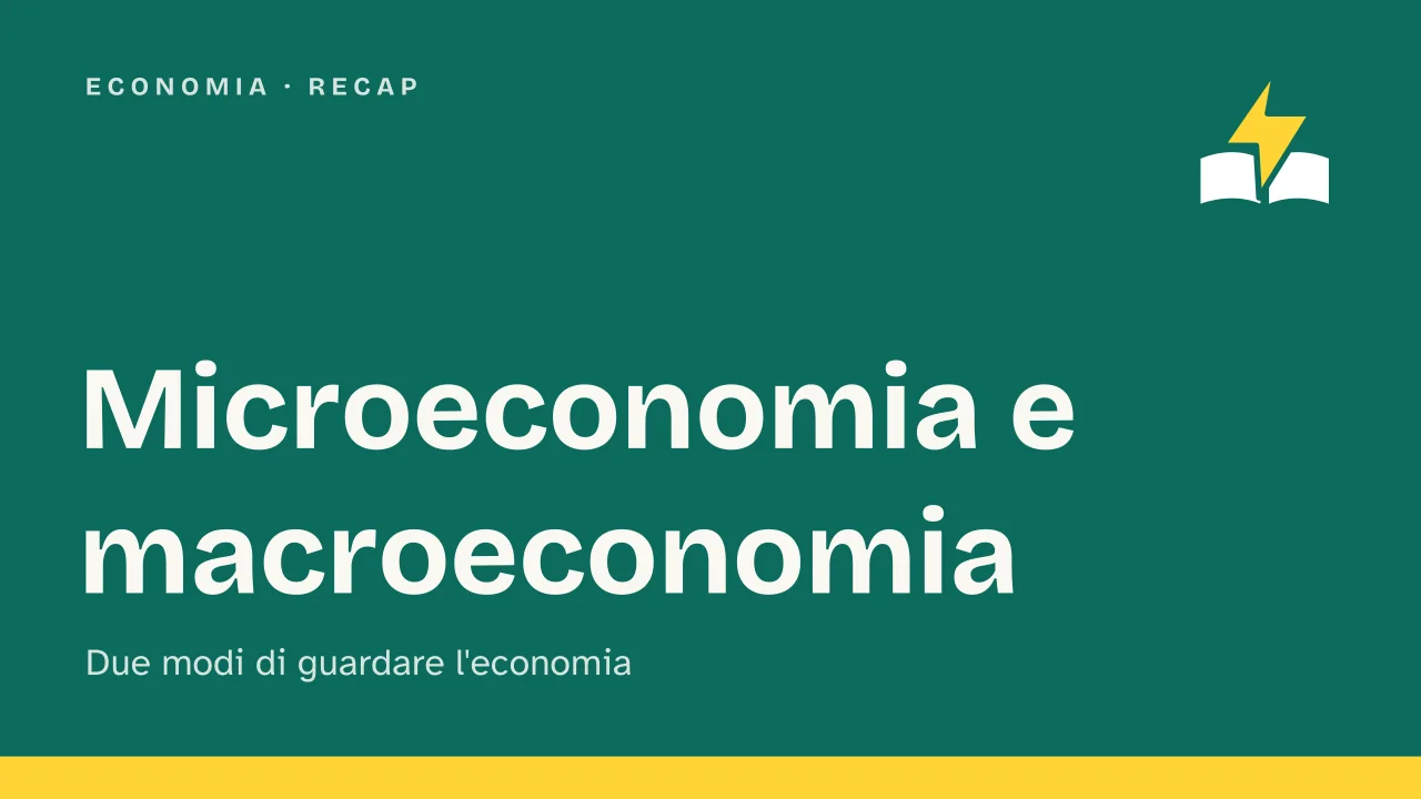 Slide 1 della presentazione su Microeconomia e macroeconomia: Microeconomia e macroeconomia