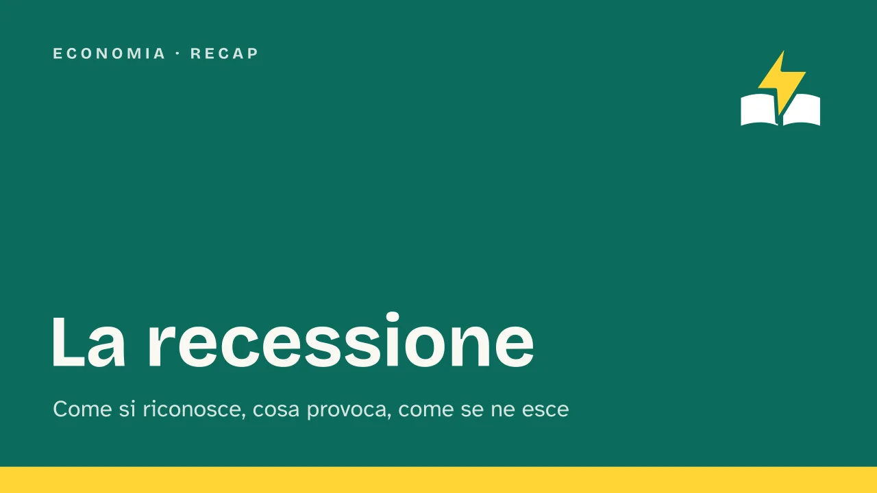 Slide 1 della presentazione su La recessione: La recessione