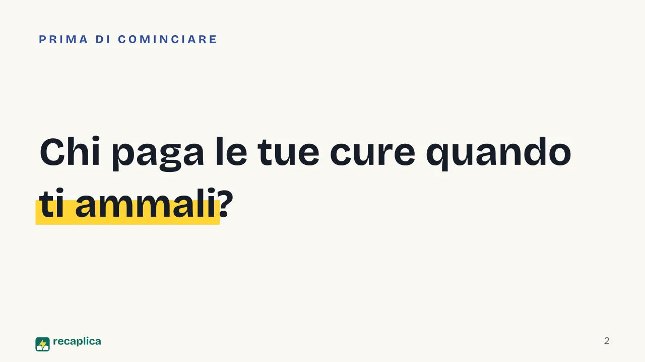 Slide 2 della presentazione su Welfare state: Chi paga le tue cure quando ti ammali?