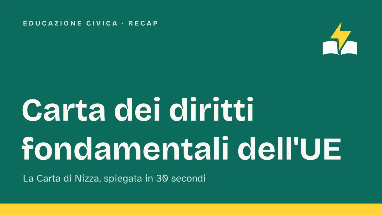 Slide 1 della presentazione su Carta dei diritti fondamentali dell'Unione Europea (Carta di Nizza): Carta dei diritti fondamentali dell'UE