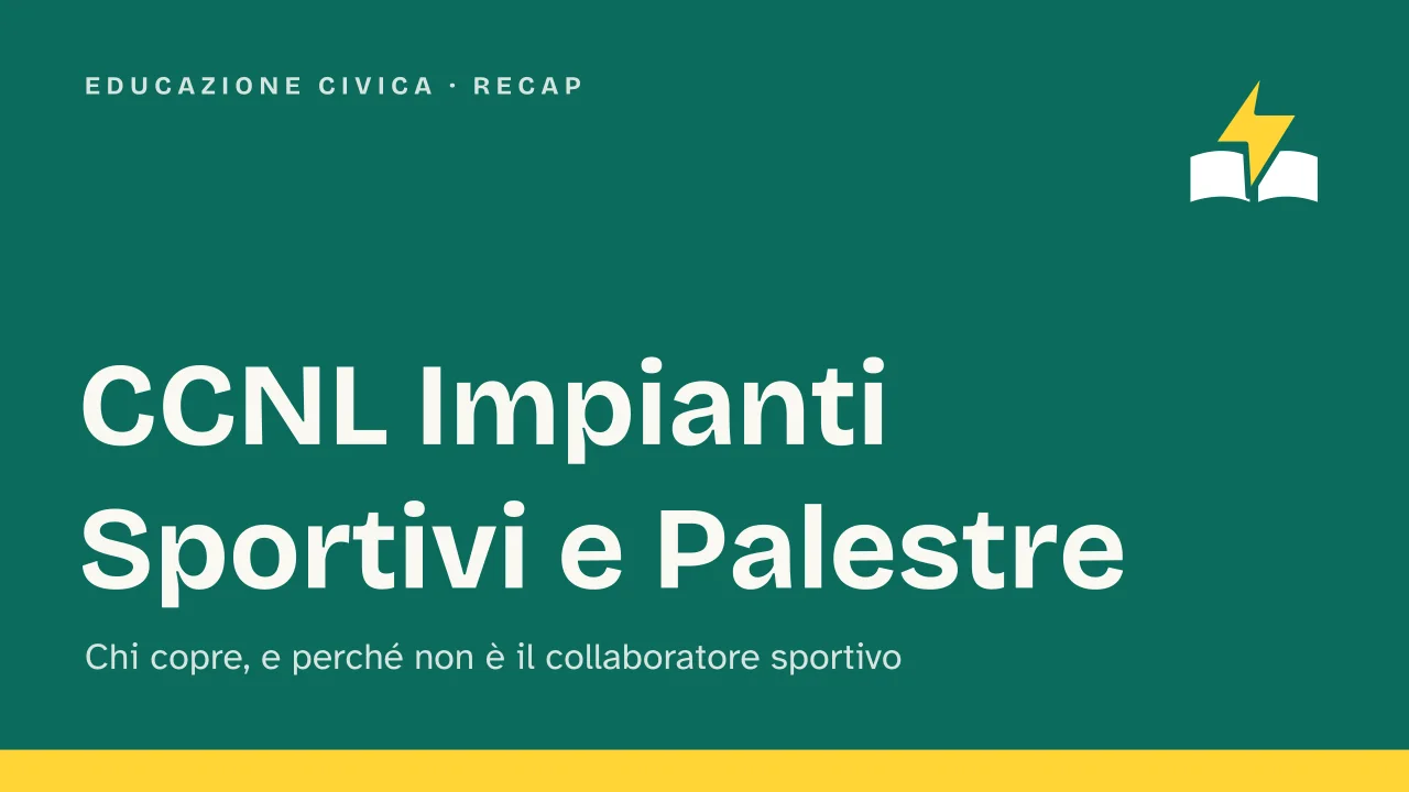 Slide 1 della presentazione su CCNL Impianti Sportivi e Palestre: CCNL Impianti Sportivi e Palestre