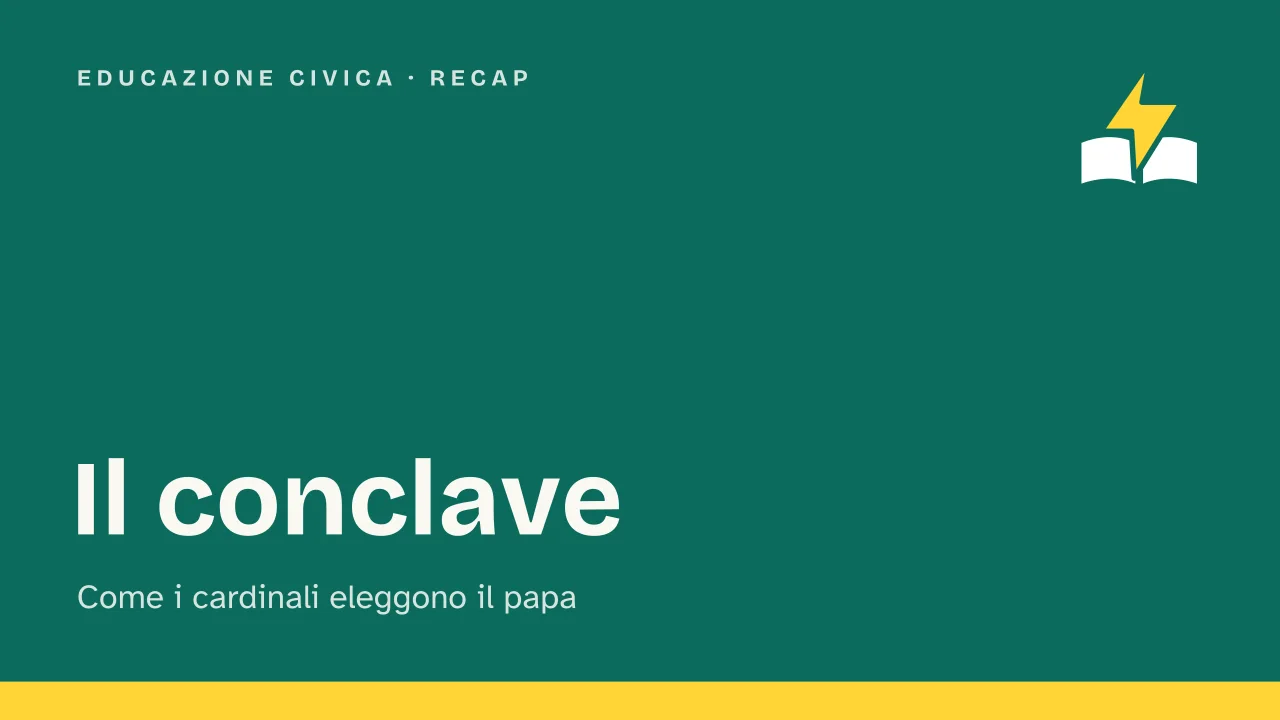 Slide 1 della presentazione su Conclave: Il conclave
