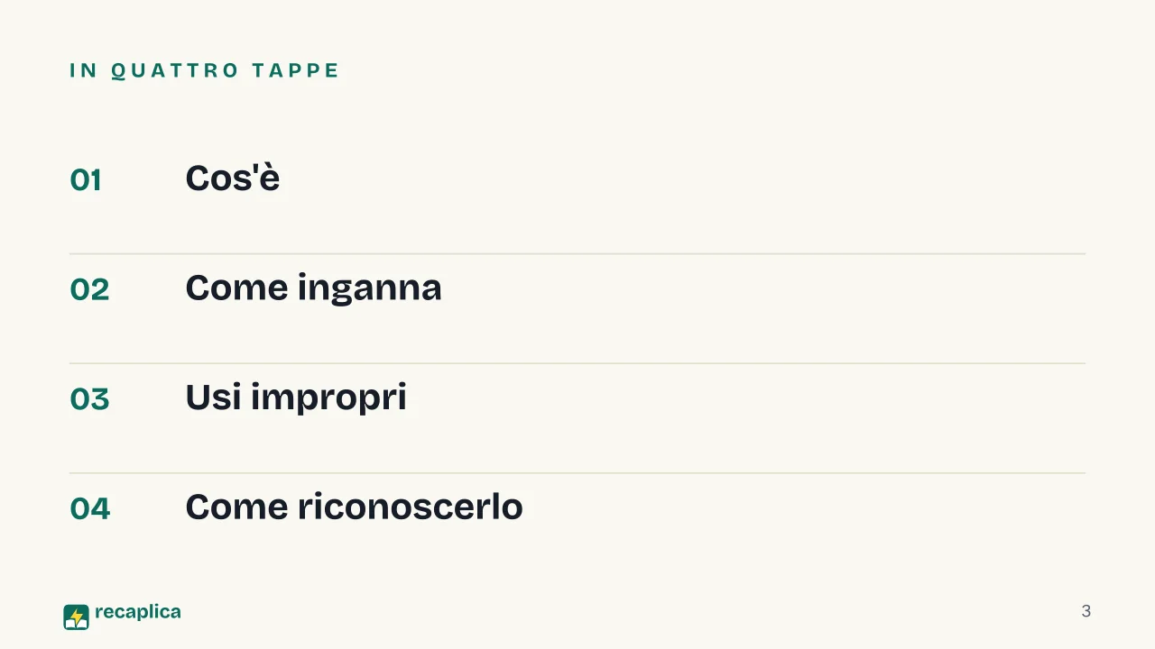 Slide 3 della presentazione su Deepfake: In quattro tappe