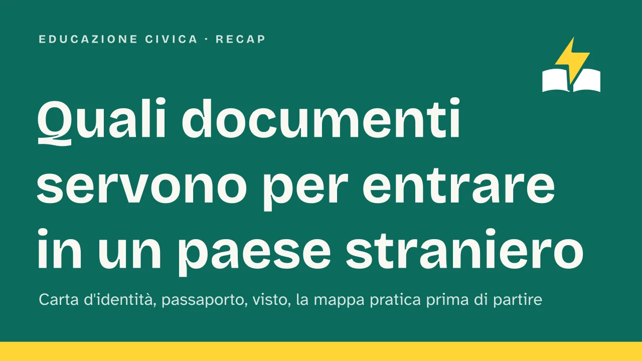 Slide 1 della presentazione su Quali documenti servono per entrare in un paese straniero: Quali documenti servono per entrare in un paese straniero
