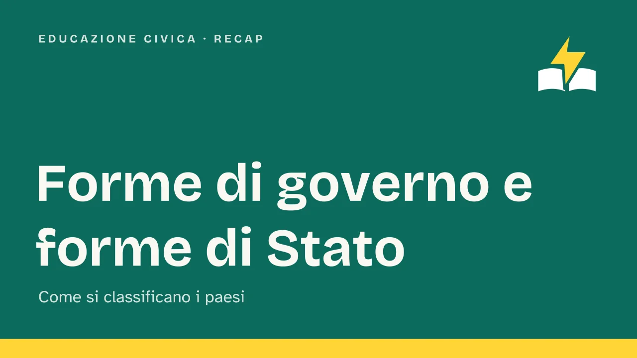 Slide 1 della presentazione su Forme di governo e forme di Stato: Forme di governo e forme di Stato