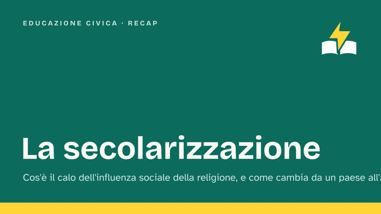 Slide 1 della presentazione su La secolarizzazione: La secolarizzazione