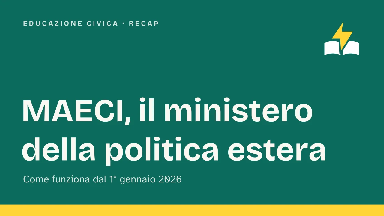 Slide 1 della presentazione su MAECI, come funziona il Ministero degli Affari Esteri: MAECI, il ministero della politica estera