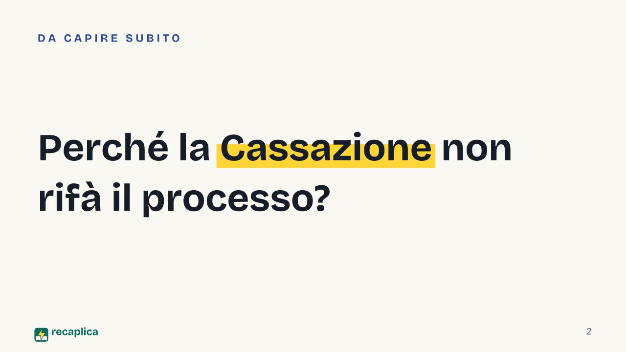 Slide 2 della presentazione su Ordinamento giudiziario in Italia: Perché la Cassazione non rifà il processo?