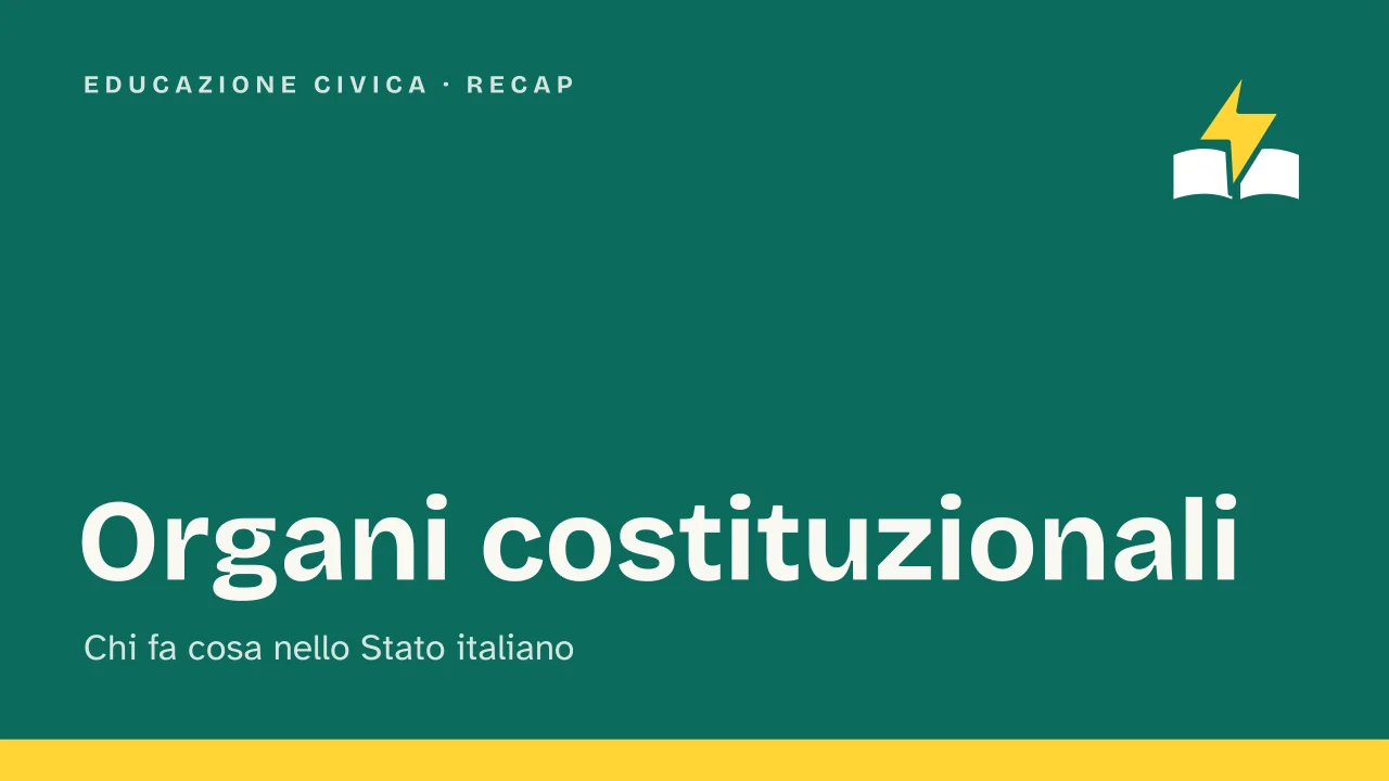 Slide 1 della presentazione su Organi costituzionali: Organi costituzionali