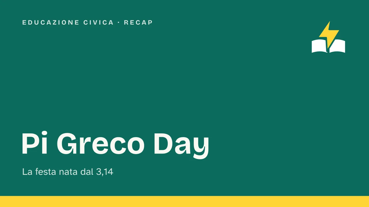 Slide 1 della presentazione su Pi Greco Day, cos'è e perché si festeggia il 14 marzo: Pi Greco Day