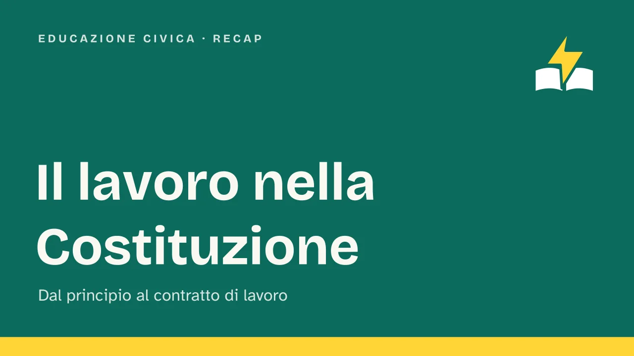 Slide 1 della presentazione su Contratto di lavoro e rapporto di lavoro nella Costituzione italiana: Il lavoro nella Costituzione