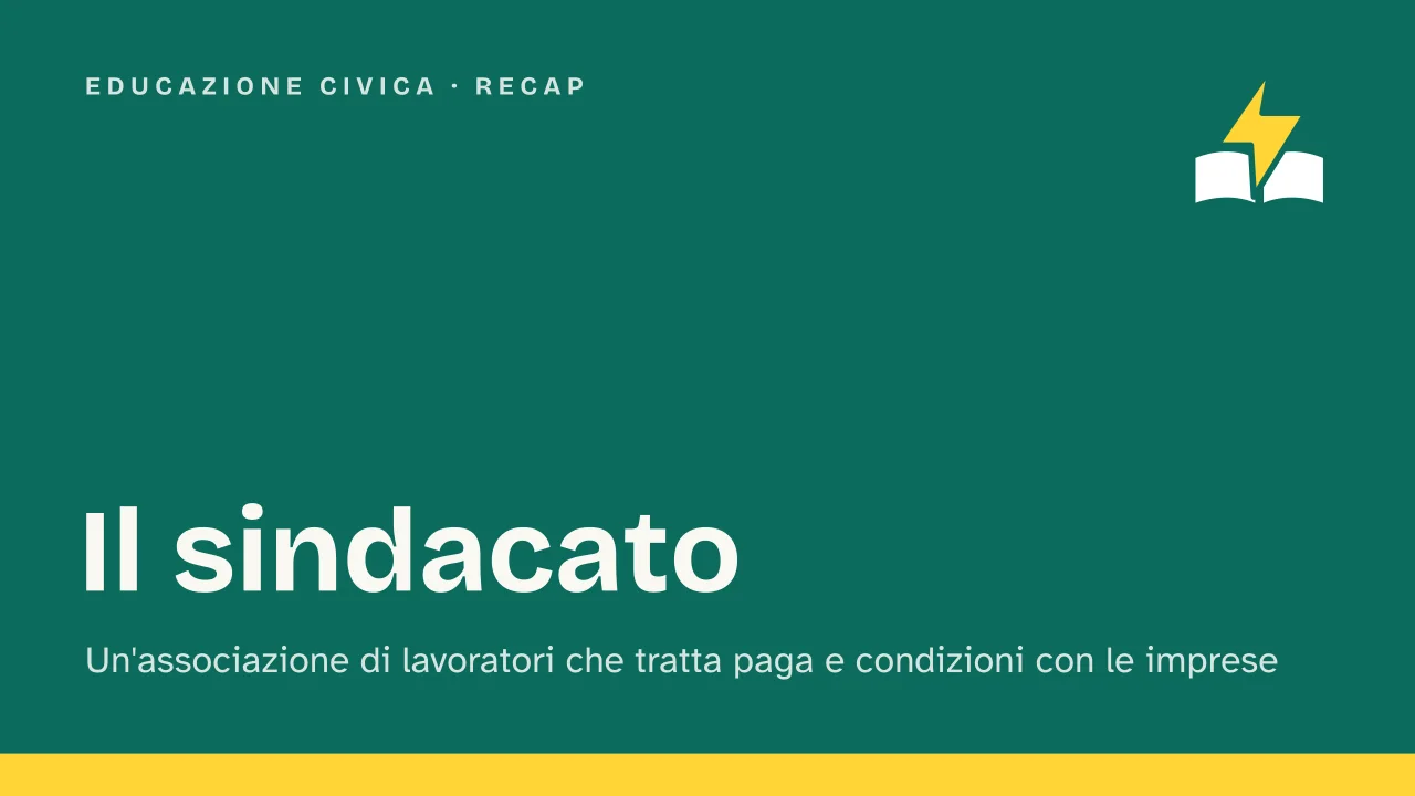 Slide 1 della presentazione su Sindacato: Il sindacato