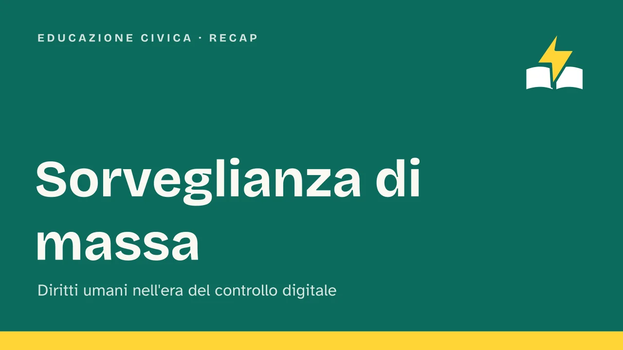 Slide 1 della presentazione su Sorveglianza di massa: Sorveglianza di massa