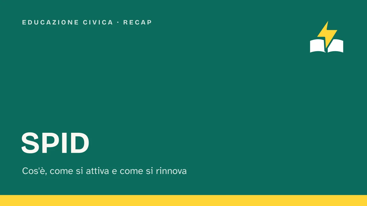 Slide 1 della presentazione su SPID: SPID